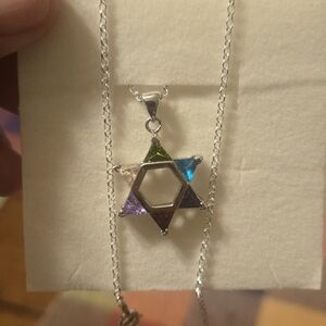 Multicolor Star Pendant Necklace